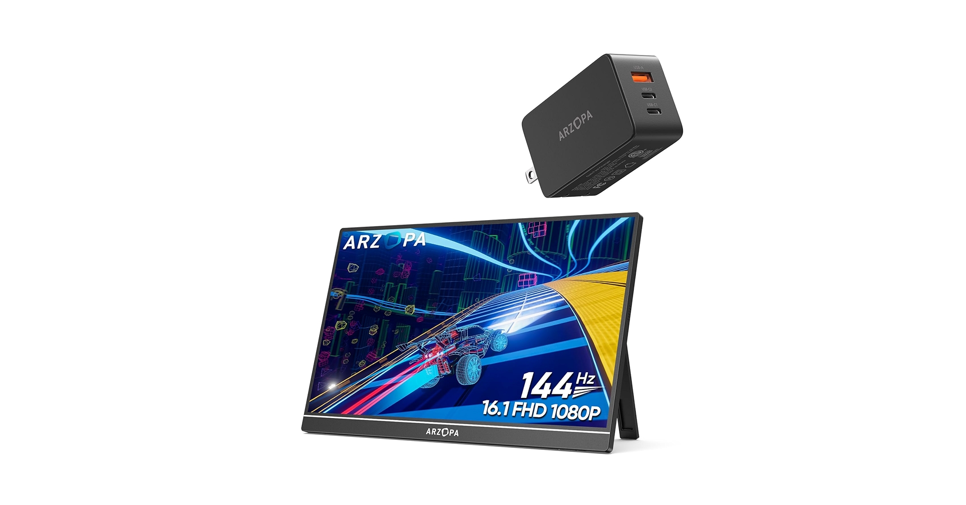Amazon.com: ARZOPA 16.1“ 144HZ Portable Monitor with Built